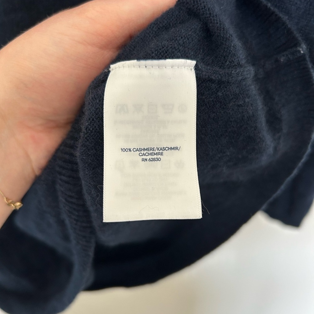 Lands’ End 100% Cashmere Blue Crewneck Sweater Size 1X - Picture 3 of 6